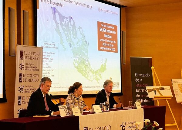 Canciller Marcelo Ebrard asegura que “México tiene una pandemia de armas”