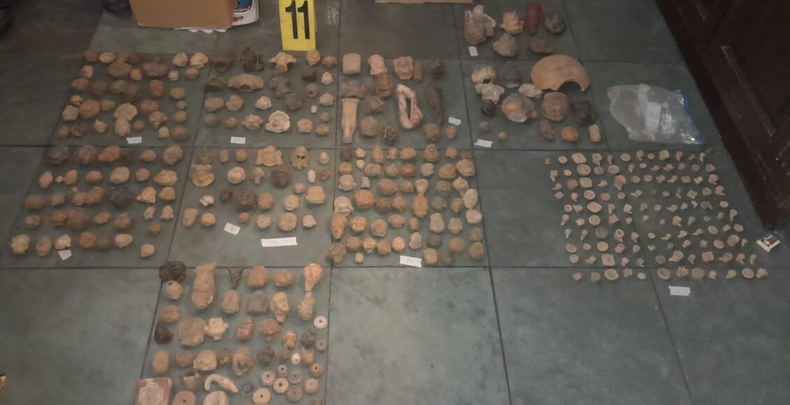 Investigan tráfico de piezas arqueológicas en Guatemala: Hallan aproximadamente 1,222 piezas arqueológicas mayas