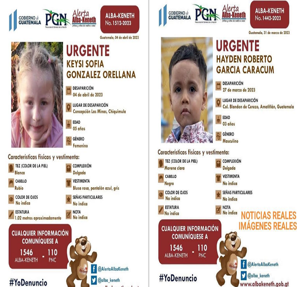 Migración de Guatemala ha identificado desde el 2022 a 80 menores con alerta Alba-Keneth