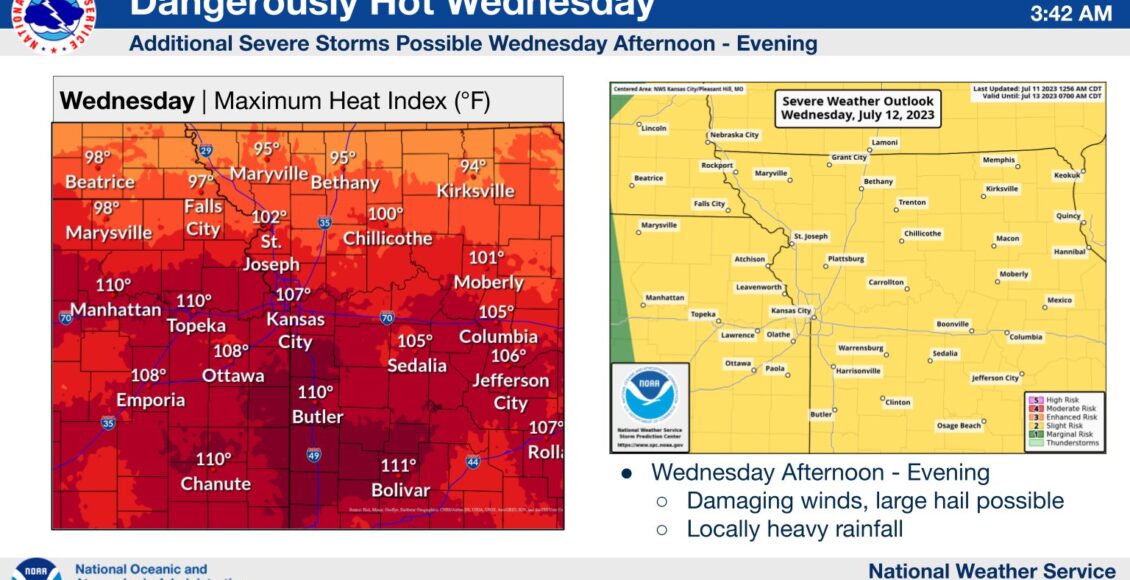 Un grupo de tormentas eléctricas afectaría a Kansas City, Missouri e Illinois