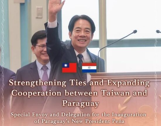 Vicepresidente de Taiwán viaja a Paraguay; China se opone