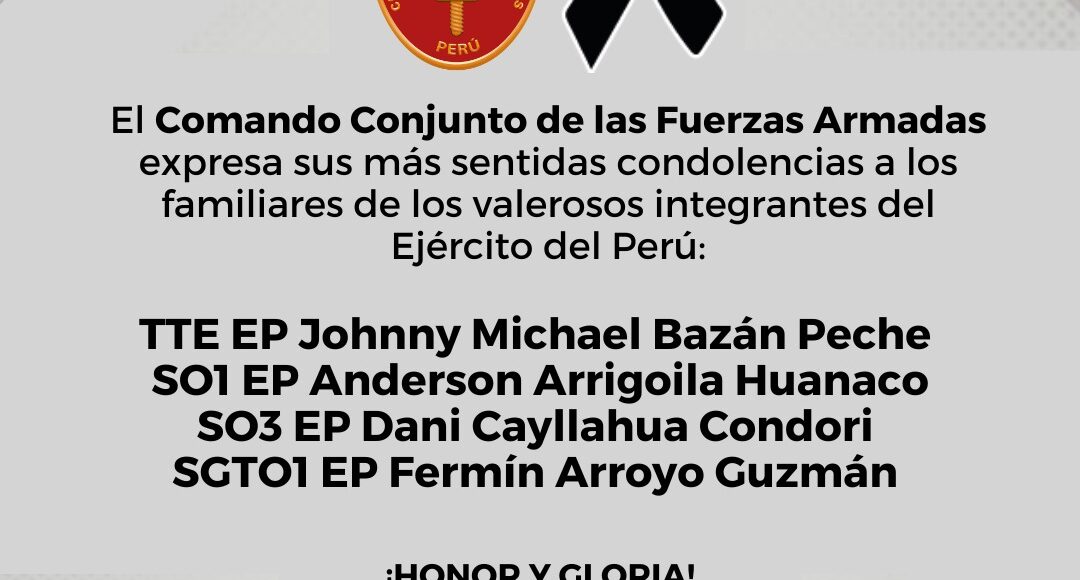 Enfrentamiento en Perú deja seis muertos cuatro policías y dos terroristas