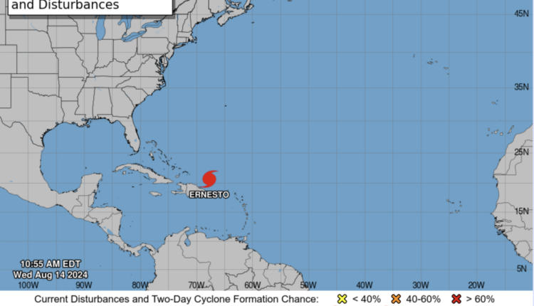 Huracán Ernesto - Puerto Rico - NHC