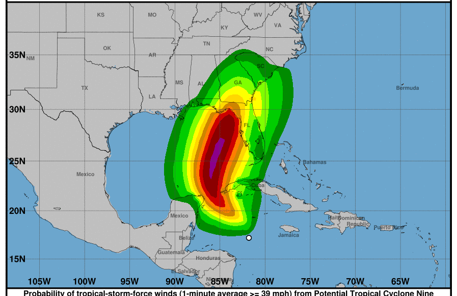 Se forma el potencial ciclón tropical