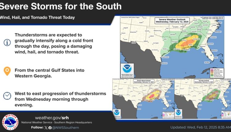 Sistema de tormentas traerá lluvias y tornados en algunas zonas de EEUU