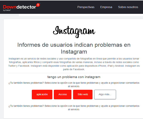 Red social de Instagram reporta falla mundial en su funcionamiento
