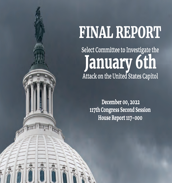 Comité del 6 de enero publica informe final sobre el asalto al Capitolio y el rol de Trump