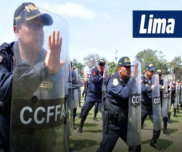Más de 10 mil policías reforzarán la seguridad en Lima ante la llegada de manifestantes