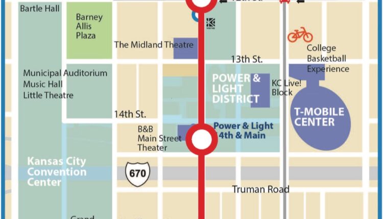 El tranvía de Kansas City ajustará los horarios de su servicio por el Desfile de Campeones