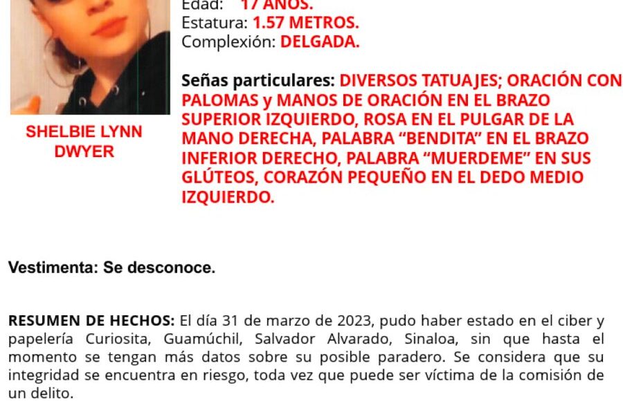Reportan la desaparición de otra joven estadounidense en México