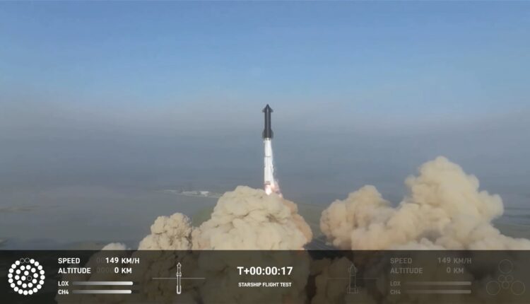 El cohete Starship de SpaceX explota en el aire en su primer vuelo de prueba