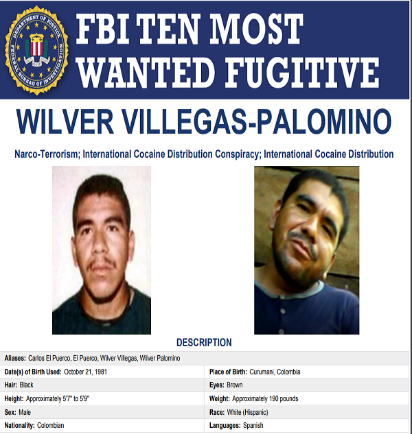 FBI incluye en lista de los diez más buscados a prófugo jefe de guerrilla colombiana del ELN