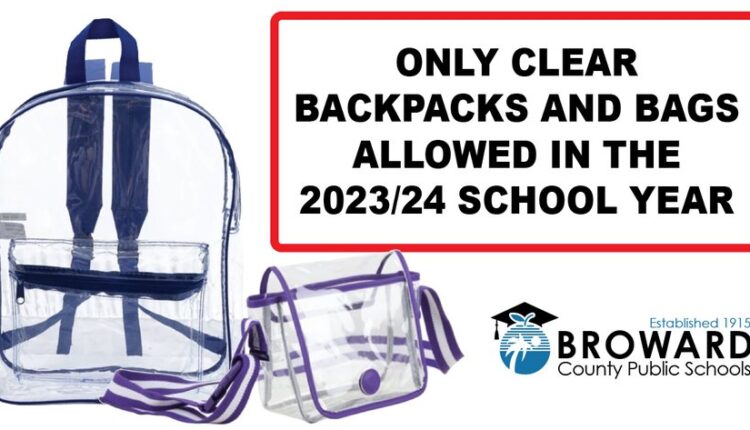 Estudiantes en Broward (Florida) deberán usar mochilas transparentes