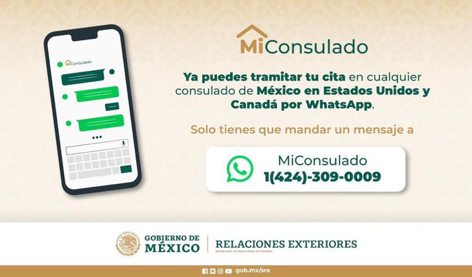 Mexicanos en Kansas City pueden reservar cita de pasaportes mediante WhatsApp