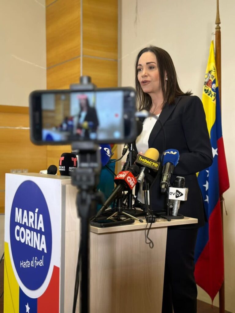 Elecciones Venezuela: Machado dice que “el régimen escogió a sus candidatos”