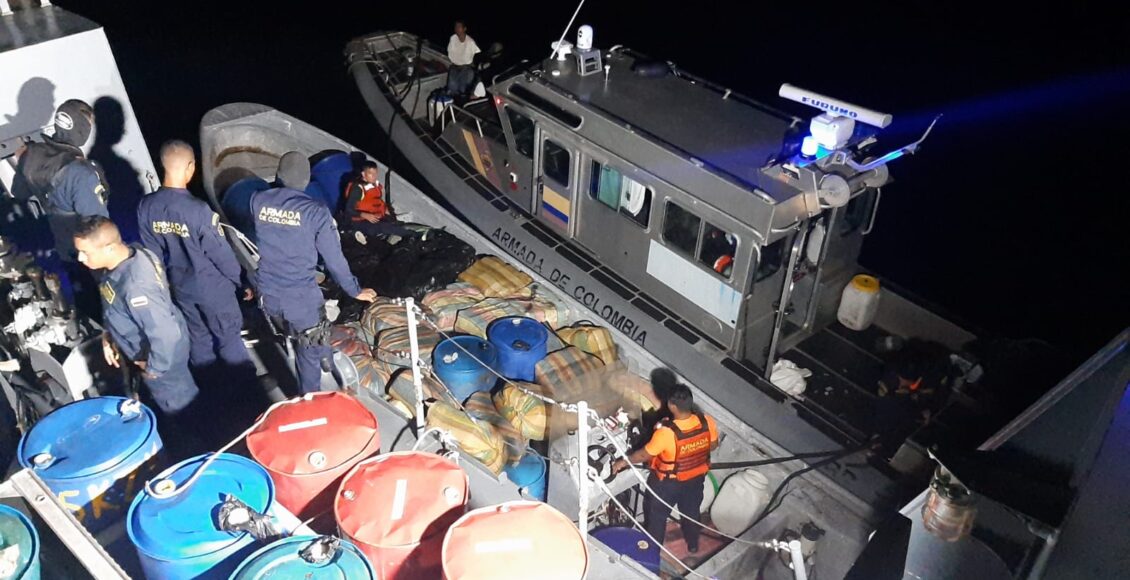 Incautan cerca de tres toneladas de marihuana en Pacífico colombiano