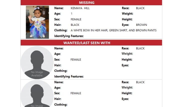 Policía de Kansas City, Missouri, anuncia que niña de 1 año secuestrada fue encontrada a salvo