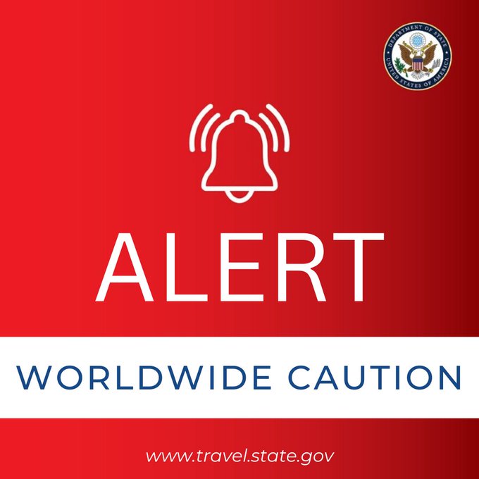 Departamento de Estado de EEUU emite una alerta mundial de viaje