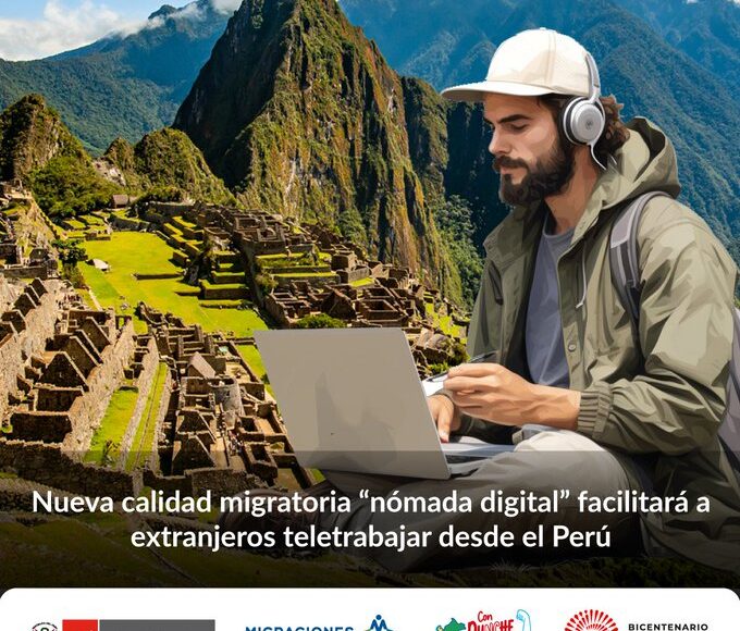 Nueva ley migratoria facilitará a extranjeros teletrabajar desde Perú